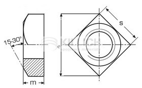 Square nuts DIN 557