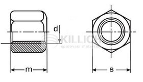 Hexagon nuts 1.5d DIN 6330