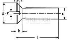 Slotted countersunk head screw DIN 963