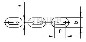 Link chain DIN 766