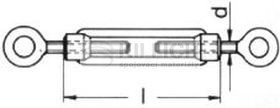 Turnbuckles eye & eye type DIN 1480