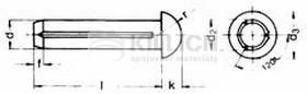 Round head grooved pin DIN 1476