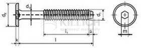 Hexagon socket flat head cap screw