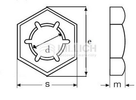 Lock nut DIN 7967