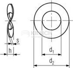 Waved spring lock washer