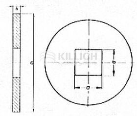 Washer especially for wood construction DIN 440V