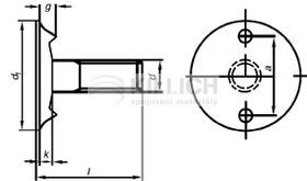 Belting (elevator) bolt DIN 15237