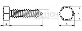 Hexagon head tapping screw DIN 7976