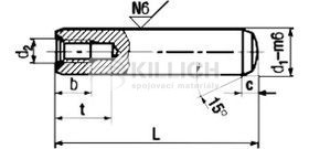 Parallel pin with internal thread DIN 7979