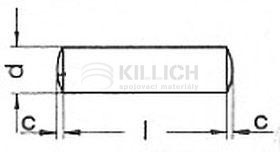 Parallel pin ISO 2338