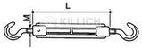 Turnbuckles, Hook & Hook Type DIN 1480