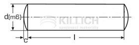 Parallel pins, dowel pins DIN 7A