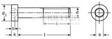 Hexagon socket head cap screw with low head DIN 7984