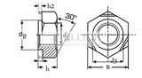 Hexagon weld nuts DIN 929