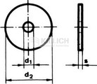 Mudwing repair washer DIN 522