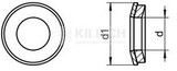 Sealing washer for countersunk screw