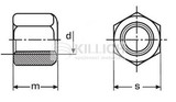 Hexagon nuts 1.5d DIN 6330