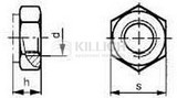 Prevailing torque type hexagon nuts DIN 980