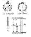 Retaining ring for bore DIN 472