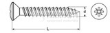 Chipboardscrew cross recessed raised countersunk head, pozidriv