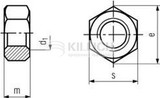 Hexagon nut with large width across flat DIN 6915