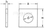 Square washer DIN 436