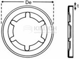 Starlock washer