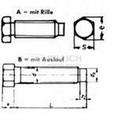 Hexagon set screw, full dog point DIN 561