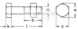 Hexagon bolt and nut for steel structures DIN 7990