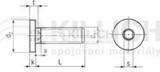 Hexagon socket head cap screw with special low head