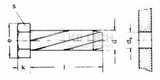 Thread cutting screw DIN 7513