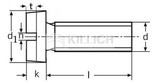 Slotted cheese head screw DIN 84