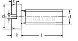 Slotted pan head screw DIN 85