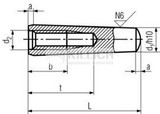 Taper pin with internal thread DIN 7978