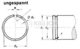 Snap ring for shaft and bore DIN 7993B