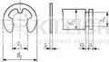 Retaining washers for shafts DIN 6799