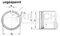 Snap ring for shafts DIN 7993A