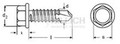 Self drilling and self tapping screws